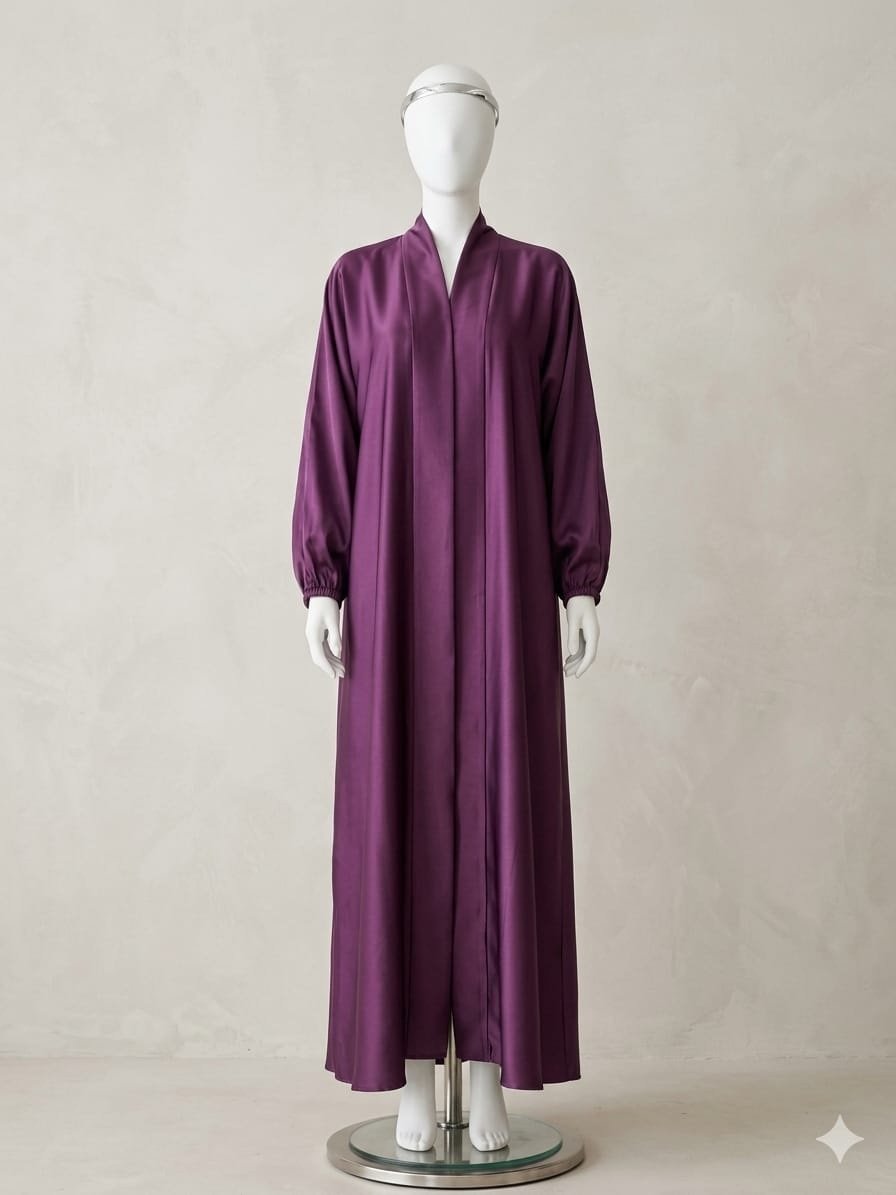 AZ 208- Maroon Casual Wear Abaya