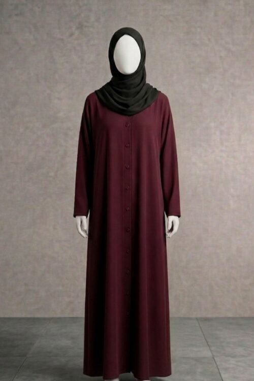 AZ 202-Premium Pink Simple Wear Abaya